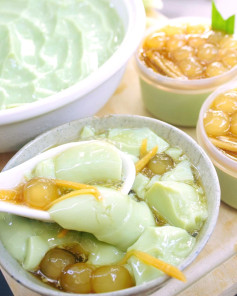 Tàu Hũ Lá Dứa Gừng Trân Châu Ngọt Mát