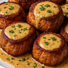 Tenderloin Medallions with Velvety Mustard Cream
