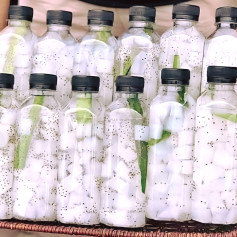 Thạch Dừa Lá Dứa Hạt Chia Tươi Mát