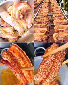 Thịt Ba Chỉ Một Nắng Thơm Lừng Sả Ớt