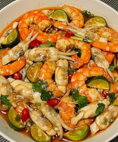 Tôm Ngâm Tương Thơm Lừng Vị Tỏi Ớt