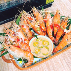 Tôm Nướng Muối Ớt Chanh Tươi Đậm Đà Hương Biển