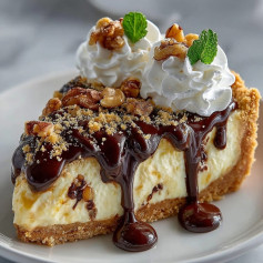 Torta Cremosa de Nozes com Chocolate Branco e Chantilly