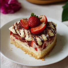 Torta dos Sonhos com Morango e Chocolate Branco Trufado