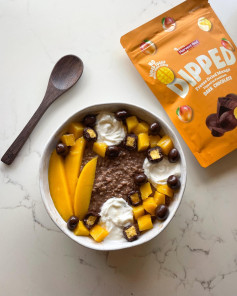 Tropical Chocolate Mango Protein Oats Delight
