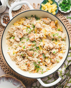 Tropical Pineapple Chicken and Rice Delight