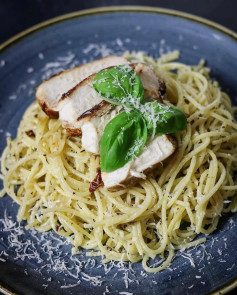 Tuscan Herb Chicken Spaghetti Delight