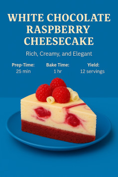 Velvety White Chocolate Raspberry Bliss