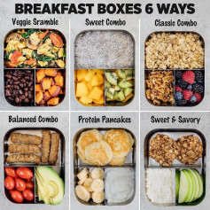 Versatile Breakfast Bento Box Collection: Flavorful, Nutritious, and Easy to Customize!