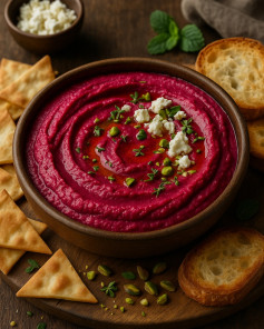 Vibrant Roasted Beet & Goat Cheese Delight