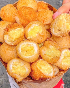 Viên Khoai Lang Phô Mai Giòn Tan Thơm Ngon