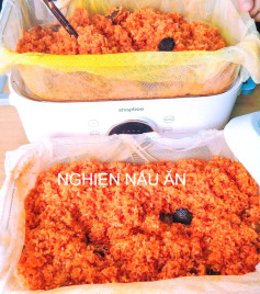 Xôi Gấc Nước Cốt Dừa Ngọt Ngào, Thơm Lừng