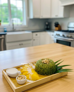 Xôi Xoài Lá Dứa Thơm Lừng, Ngọt Ngào, Béon Bùi