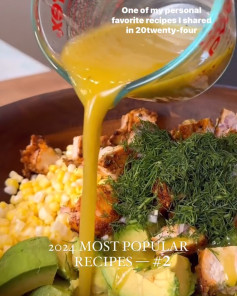 Zesty Avocado Corn Chicken Salad Delight