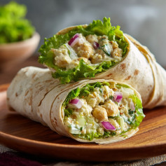 Zesty Chickpea Salad Wrap Delight