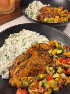 Zesty Cilantro Lime Chicken with Vibrant Corn Salad