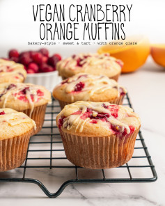 Zesty Cranberry-Orange Muffins with a Citrus Glaze