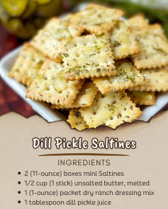 Zesty Dill Buttered Saltines Delight