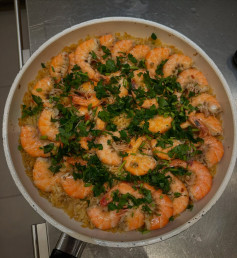 Zesty Lemon Garlic Shrimp Orzo Delight