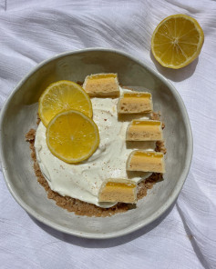 Zesty Lemon Protein Weetbix Cheesecake Delight