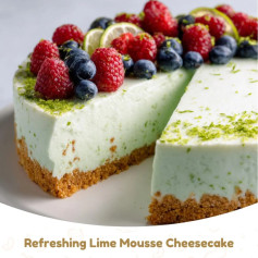 Zesty Lime Mousse Cheesecake Delight