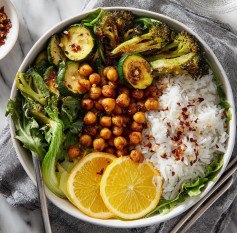 Zesty Orange Chickpea Stir-Fry Delight