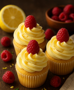 Zesty Raspberry Lemonade Delight Cupcakes