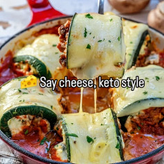 Zucchini Mushroom Lasagna Rolls: A Keto Delight