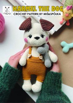 Adorable Crochet Pattern for Karmel the Dog by Miś & Spółka