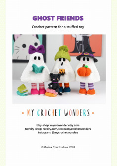Adorable Ghost Friends Crochet Pattern for Halloween Fun