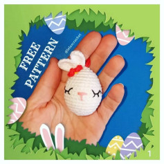 Amigurumi Easter Bunny Egg Free Crochet Pattern