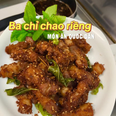Ba Chỉ Rang Riềng Giòn Rụm Thơm Ngon