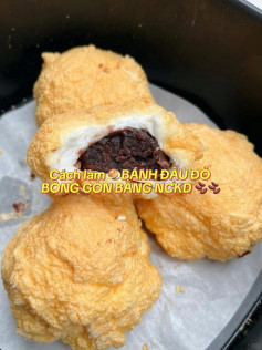 🥯BÁNH ĐẬU ĐỎ BÔNG GÒN BẰNG NỒI CHIÊN KHÔNG DẦU 🫘🫘