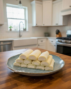 BÁNH NẾP KEM DÂU PHÔ MAI DẺO MỊN, MÁT LẠNH, NGỌT NGÀO VỪA PHẢI