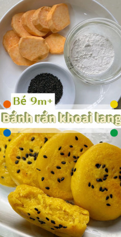 Bánh Rán Khoai Lang Vàng Mịn Thơm Ngon Cho Bé