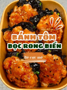 Bánh Tôm Rong Biển Giòn Tan, Bé Ăn Là Mê