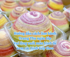 Bánh Trung Thu Ngàn Lớp Nhân Đậu Đỏ Thơm Ngọt