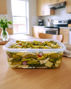 BÍ KÍP MUỐI DƯA VÀNG ƯƠM, THƠM NGON, NƯỚC TRONG VEO DỄ LÀM TẠI NHÀ.