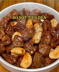 Bò Sốt Tiêu Đen Tỏi Nồng Nàn, Mềm Mại