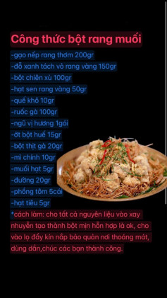 Bột Rang Muối Thơm Ngon Vị Huế