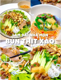 Bún Thịt Xào Giòn Tan, Rau Tươi