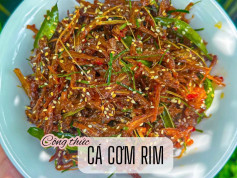 Cá Cơm Rim Tỏi Ớt Giòn Cay Hao Cơm