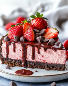 Cách Làm Bánh Cheesecake Socola Dâu Tây Thơm Ngon