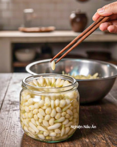 CÁCH LÀM CỦ KIỆU NGÂM CHUA NGỌT TRẮNG GIÒN, ĐỂ LÂU CÀNG NGON CHO NGÀY TẾT