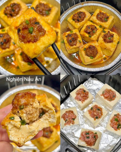 CÁCH LÀM ĐẬU HŨ NHỒI THỊT NƯỚNG VÀNG GIÒN, MỀM THƠM, ĐẬM ĐÀ