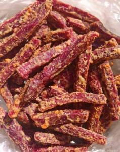 CÁCH LÀM KHOAI LANG TÍM SỐT TRỨNG MUỐI CỰC NGON .