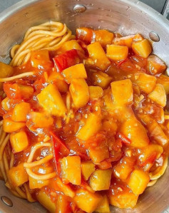 CÁCH LÀM MÌ OM KHOAI TÂY SỐT CÀ CHUA 🥔🍅