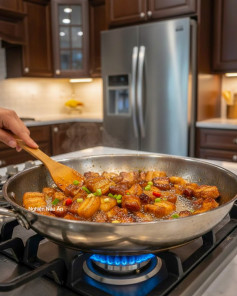 CÁCH LÀM THỊT BA RỌI RAM NƯỚC TƯƠNG VÀNG ÓNG, MỀM NGỌT, THẤM SỐT ĐẬM ĐÀ