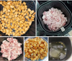 CÁCH LÀM TÓP MỠ BẰNG NỒI CHIÊN KHÔNG DẦU