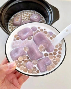 Cách nấu Chè khoai dẻo trân châu thơm ngon , hấp dẫn 😋